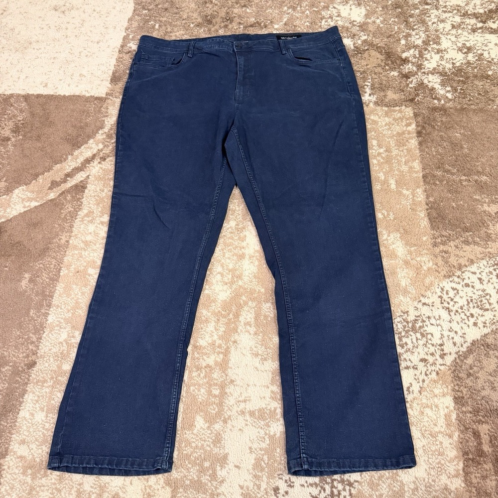 NYC The Perfect Jean Men's 46x34 Blue Athletic Fit Denim Stretch Straight